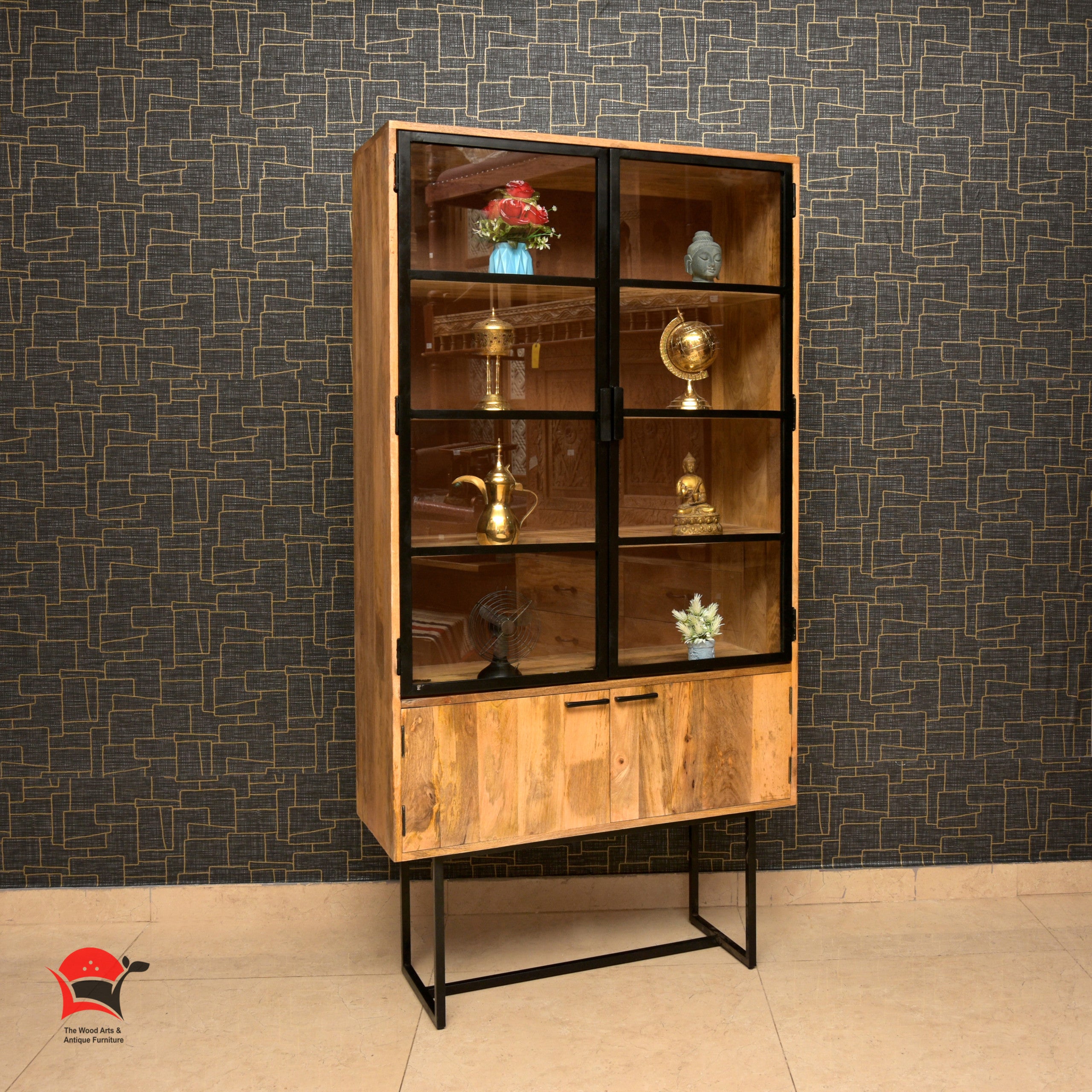 Book shelf and glass cabinet 5