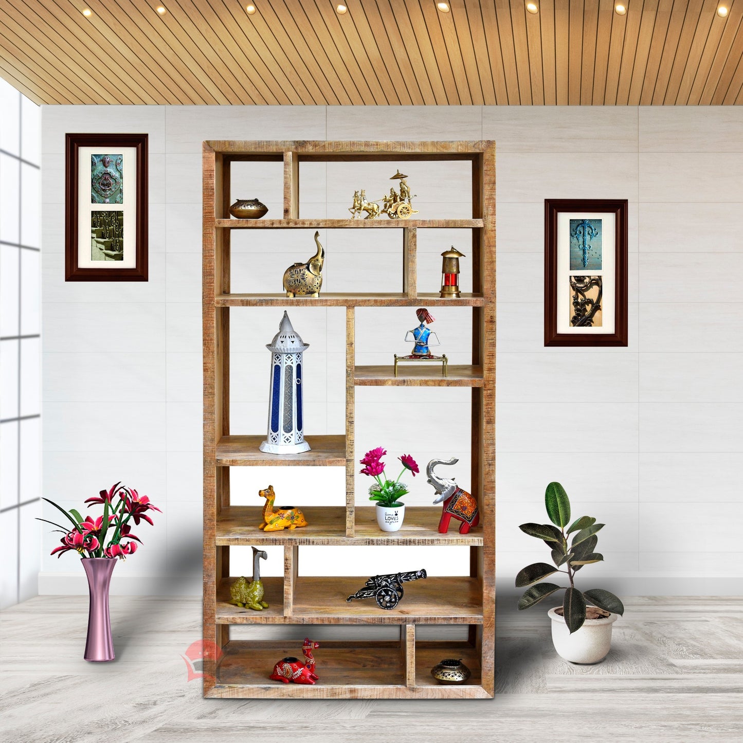 Book shelf and glass cabinet 8