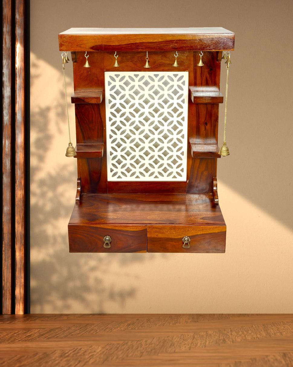 Hanging Pooja Temple with hand made