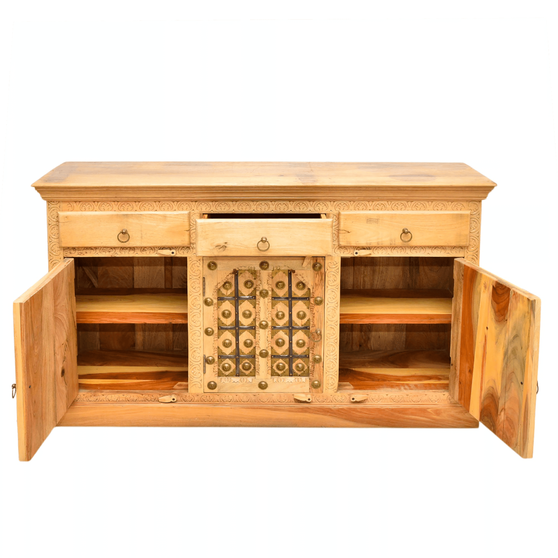 Luxe heritage Handmade Mango Wood Buffet Cabinet