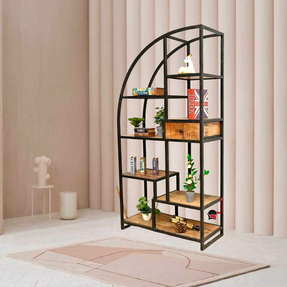 Book shelf and glass cabinet 10