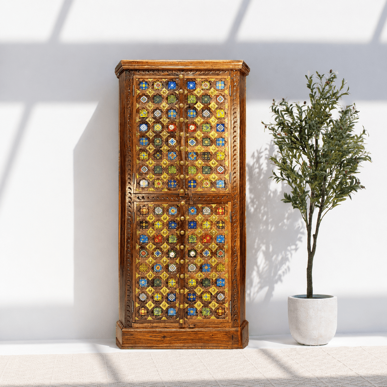 Classic Luxe Cupboard rose wood - Elegant Home Storage Unit