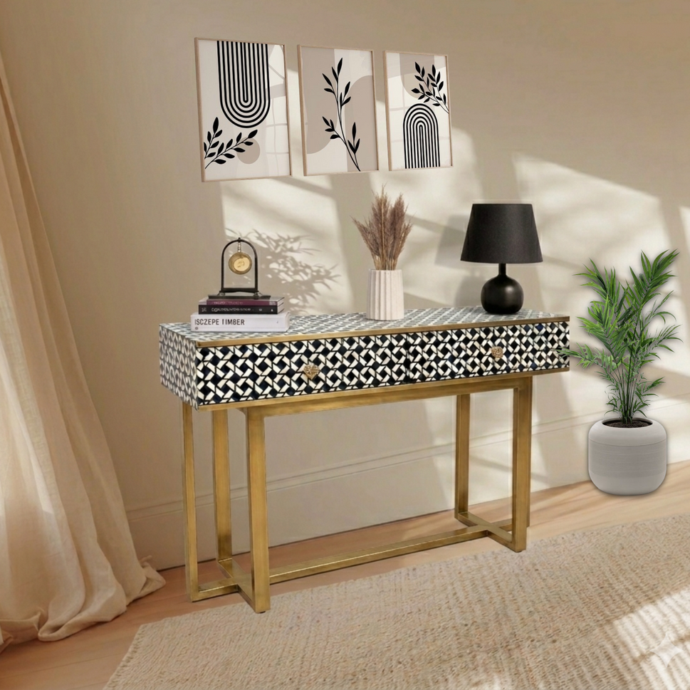 Elinaaz bone Inlay Chest Console table Abu Dhabi