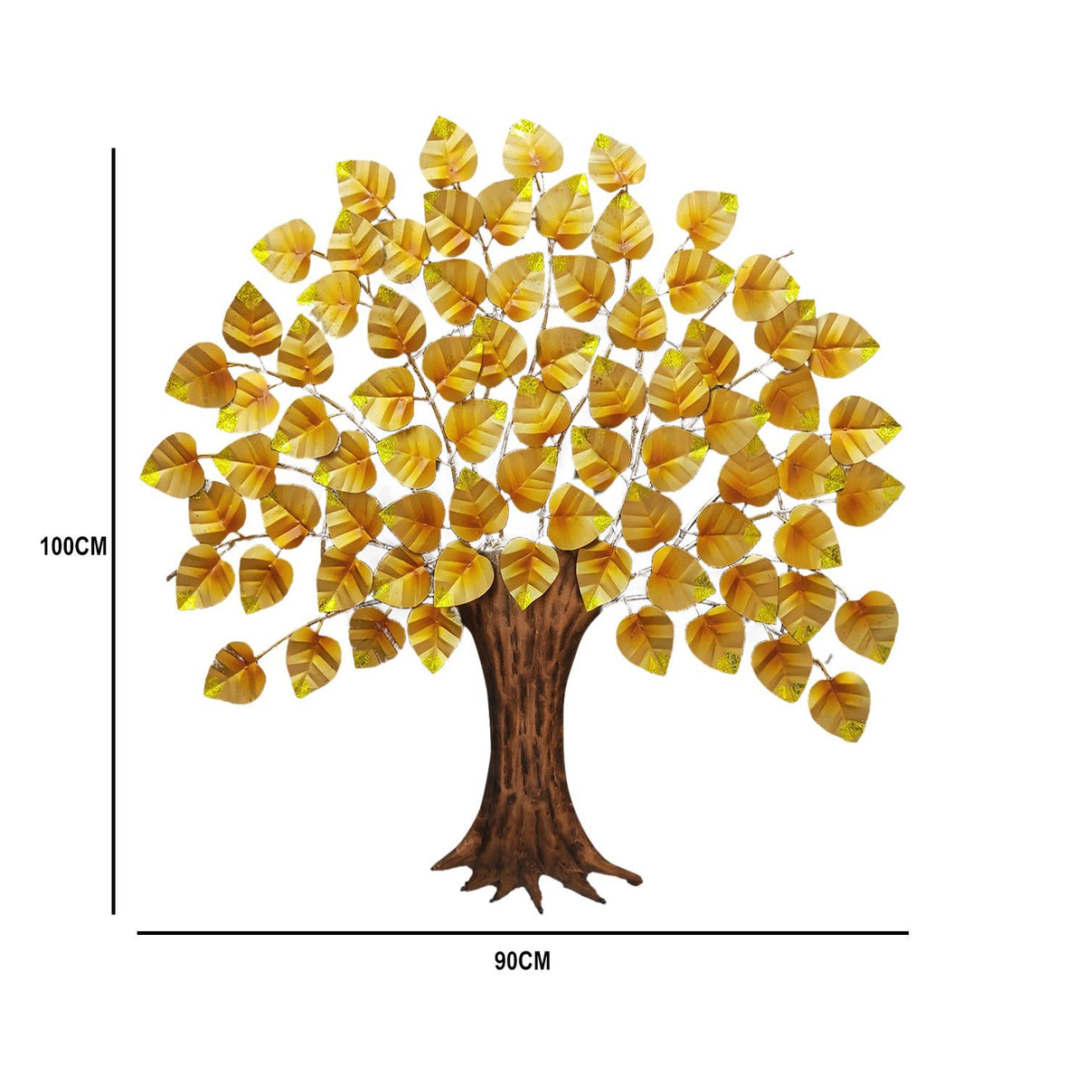 wall decor pepal tree with hand color finishing