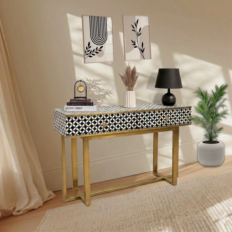 Elinaaz bone Inlay Chest Console table Abu Dhabi