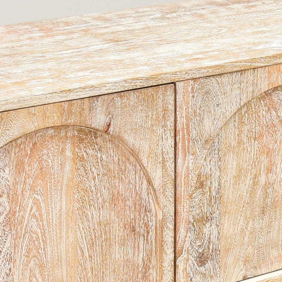 The Rustic Aura Media Console Unit | Mango Wood TV Stand UAE
