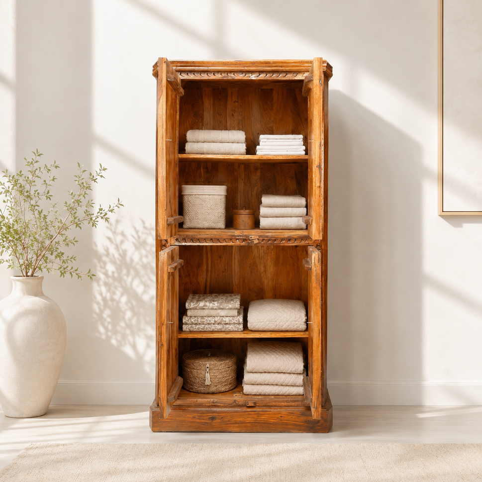 Classic Luxe Cupboard rose wood - Elegant Home Storage Unit