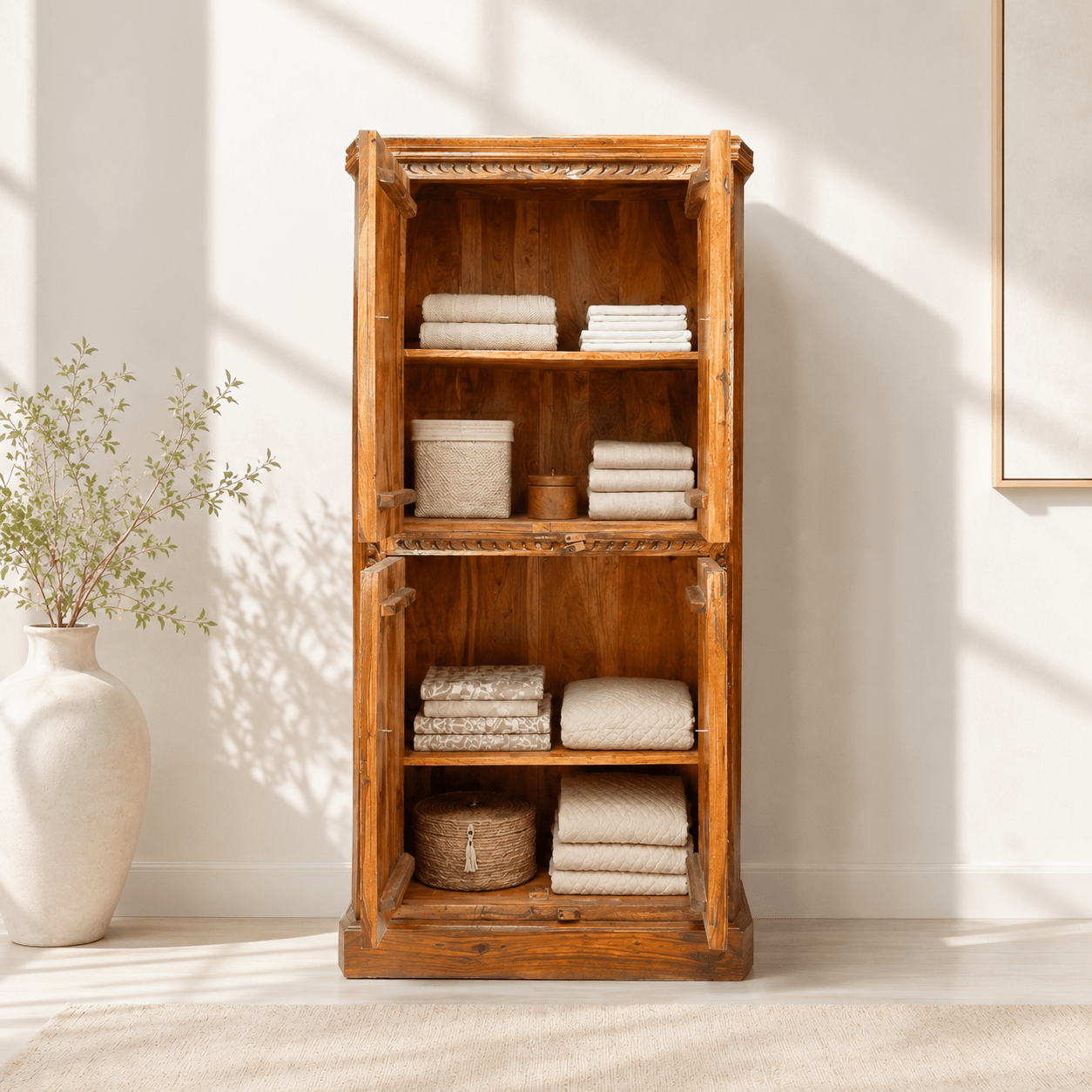 Classic Luxe Cupboard rose wood - Elegant Home Storage Unit