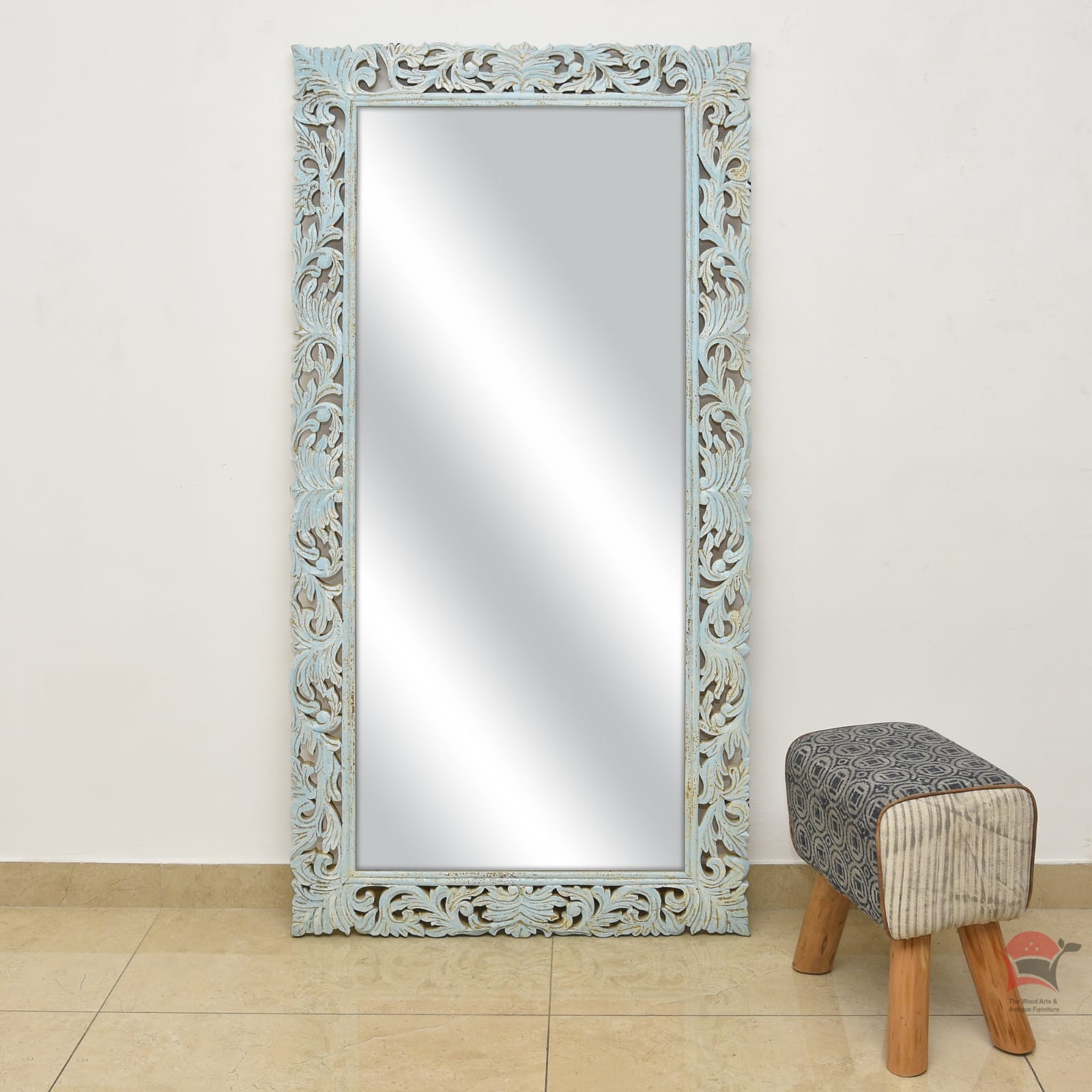 Mango wood carved mirror frame 18