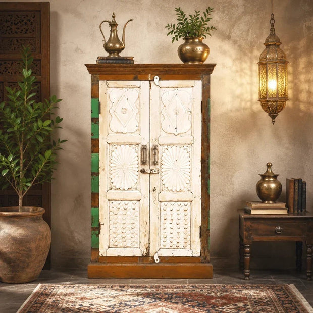 Premium Vintage Recycled Teak Storage Cabinet in Dubai | Solid Wood, Antique & Reclaimed Furniture UAE