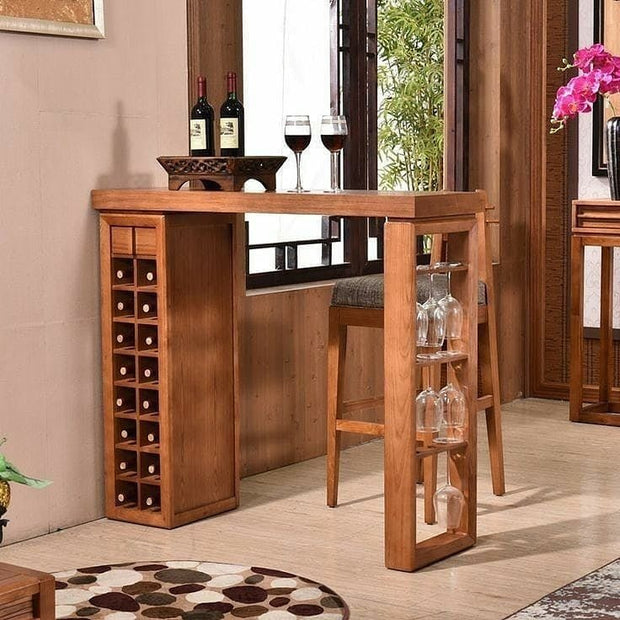 Premium Solid Wood Bar Counters and Bar Tables in Dubai