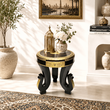 Handicrafted solid wood coffee table
