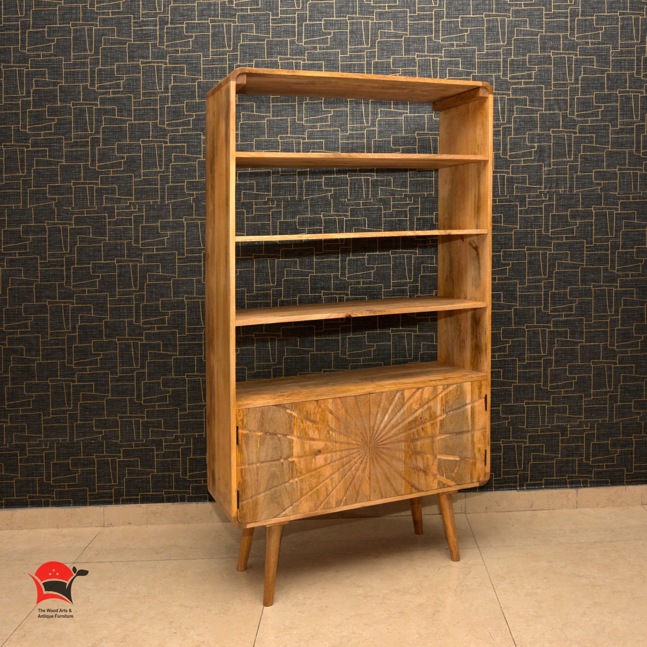 Book shelf and glass cabinet 4