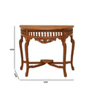 Switch solid sheesham wood console table with natural wood finish 3 image