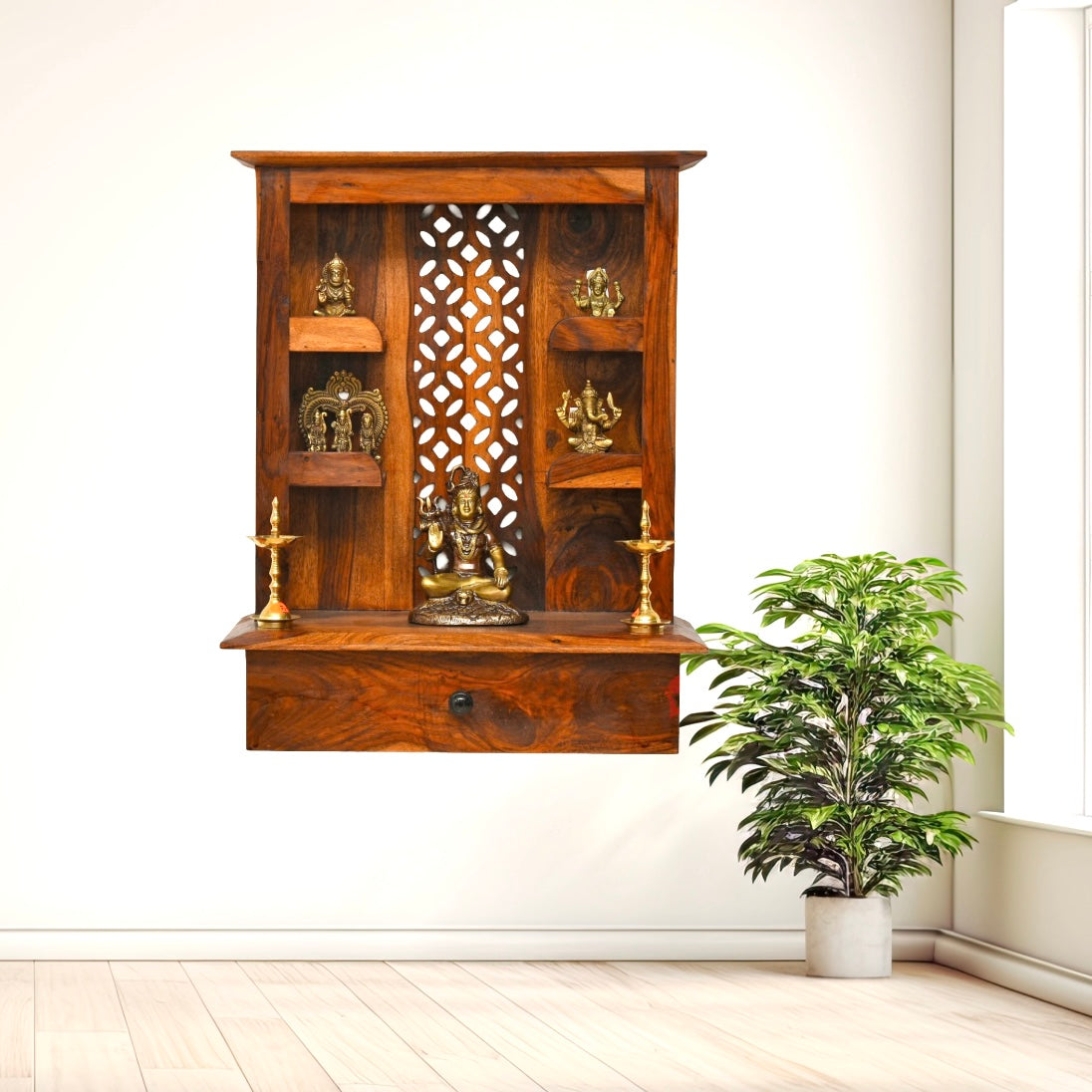 Indian Pooja Mandir
Spiritual Home Decor
Traditional Temple Dubai
Natural Finish Mandir