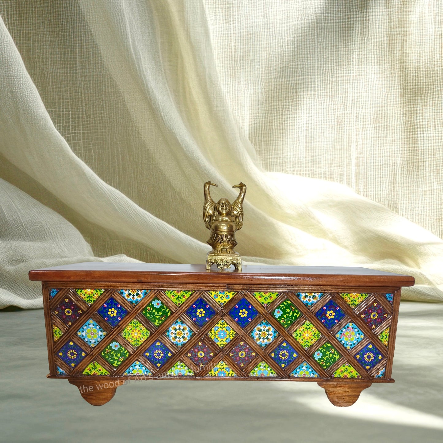 Traditional Indian Wooden Storage Box
Luxury Home Storage Furniture UAE