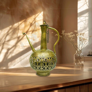 Handicrafted antique style surahi with T- light candle