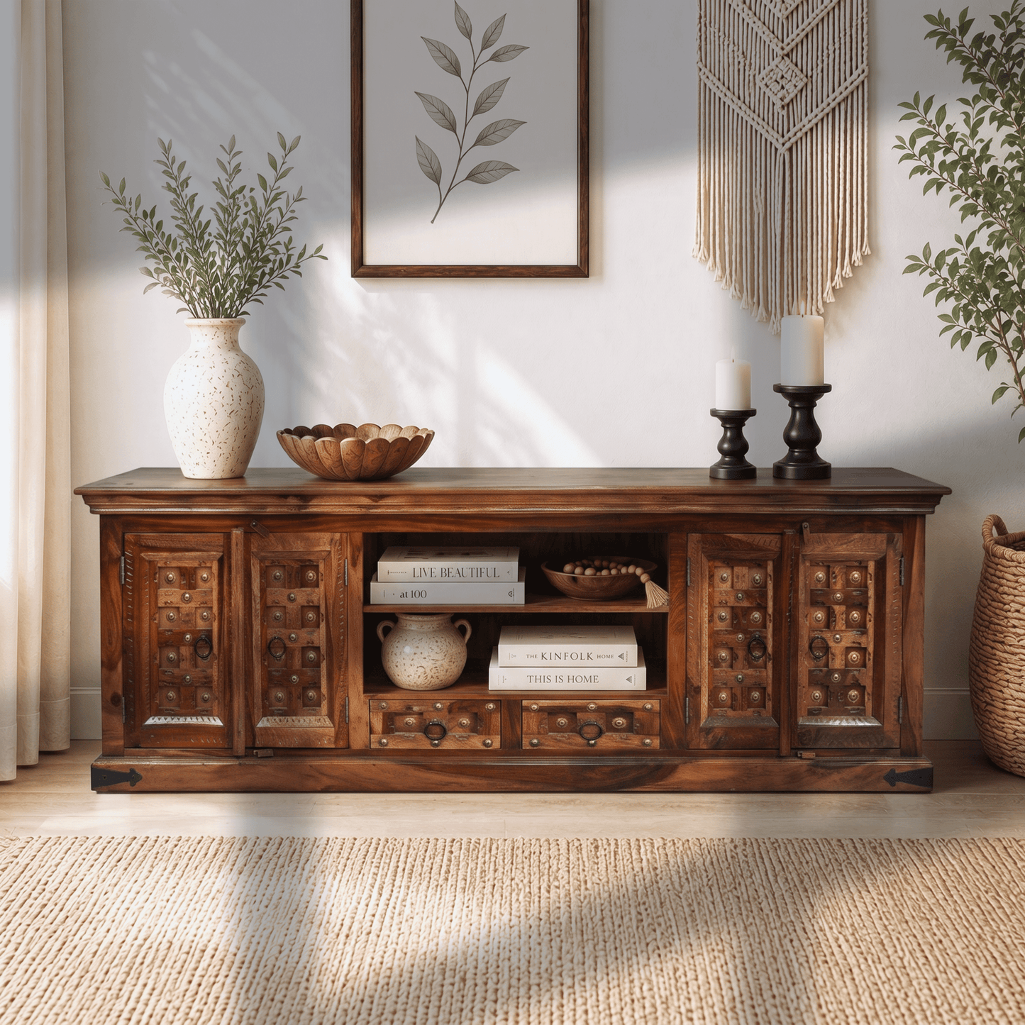 home theater cabinet premium wood, media storage console sheesham wood, solid sheesham wood tv cabinet, Wood Luxury TV Stand, Heritage TV Cabinet wood,Modern Royal Entertainment Unit, Wooden Entertainment Console classic design,


