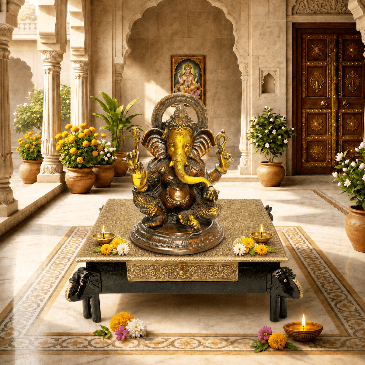 divine statues UAE, divine idols brass Vinayak, sacred idols, sacred statues, devotional idols, devotional statues,Traditional Indian names: hindu murti, hindu god murti, hindu goddess murti, 