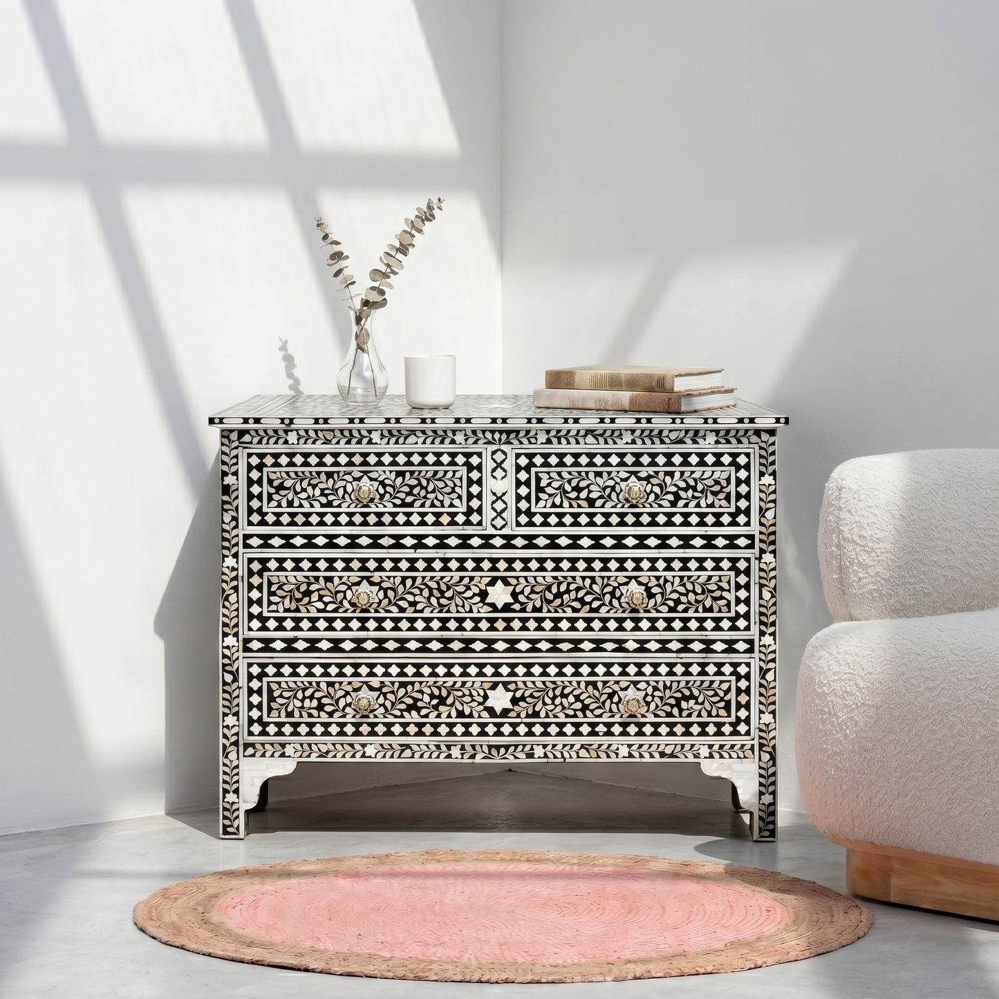Hand made chest of drawer,Vintage hand made cabinet Uae,Luxury dresser showroom Dubai UAE, 