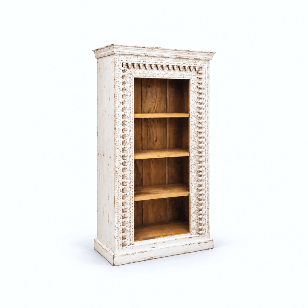 Premium Solid Mango Wood Library Display Unit
