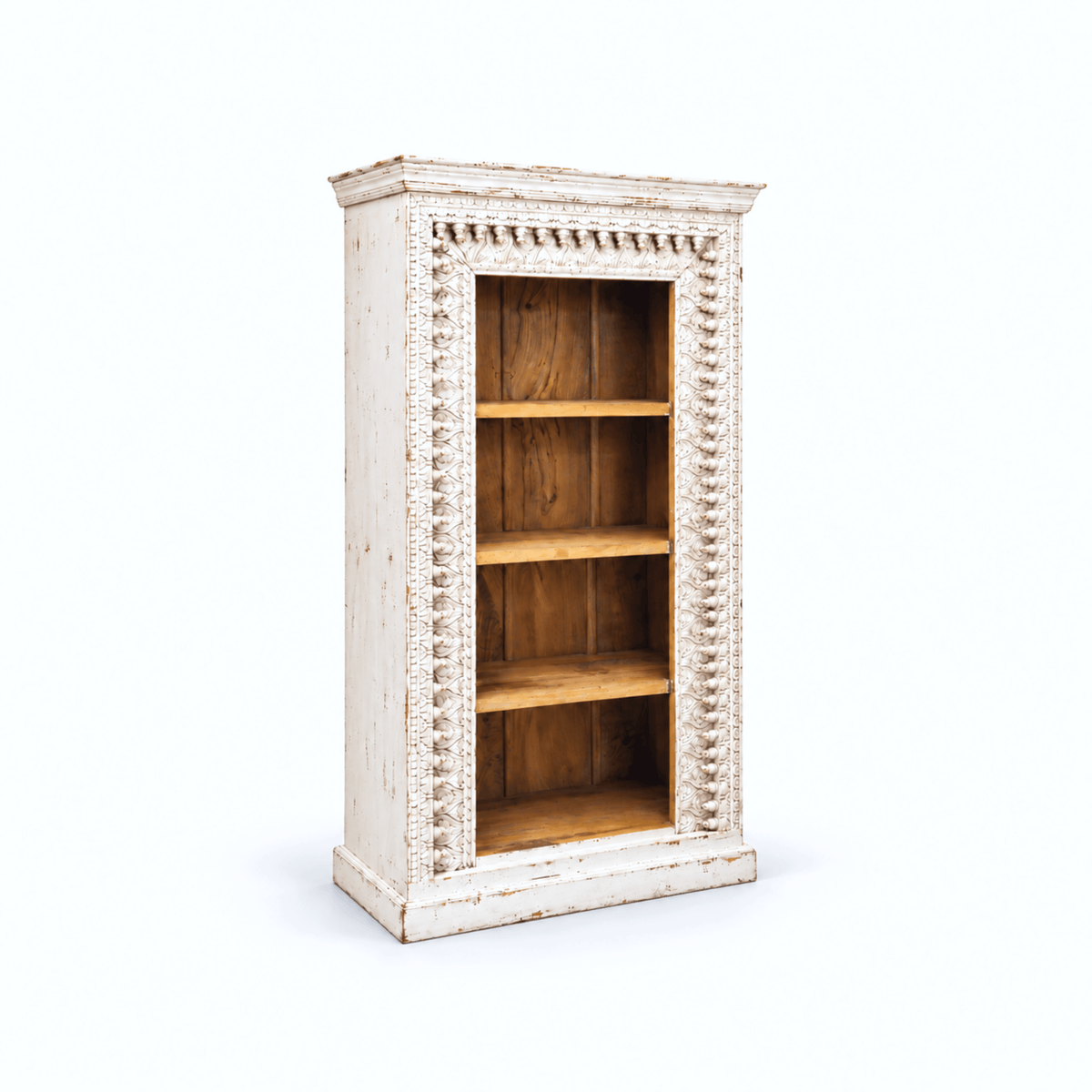 Premium Solid Mango Wood Library Display Unit
