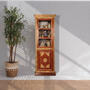 Switch Wooden bookshelf with hand made UAE,
solid wood cabinet with brass work Oman,
Hardwood bookshelf Qatar,Sheesham wood kitchen cabinet, 2 image