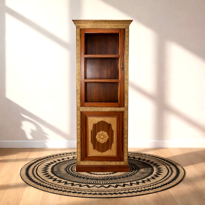 Premium display cabinet Abu Dhabi, Handcrafted wooden display cabinet Sharjah