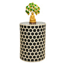 Switch Resin Round Side Table with Decorative Finish | Dubai UAE 3 image