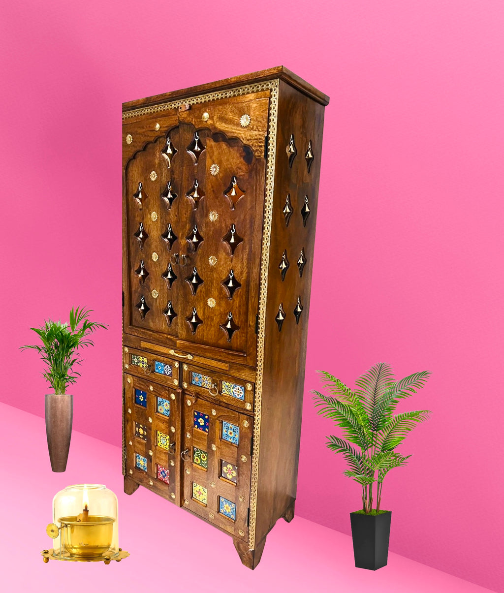 Rajasthani Handcrafted Temple Furniture
White Tile Fitted Wooden Mandir
Traditional Indian Wooden Pooja Mandir
Handmade Wooden Temple for Homes
Luxury HomeWooden Mandir with Doors