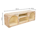 Switch The Sierra Natural Wood Media Stand | Open Storage TV Unit UAE 2 image