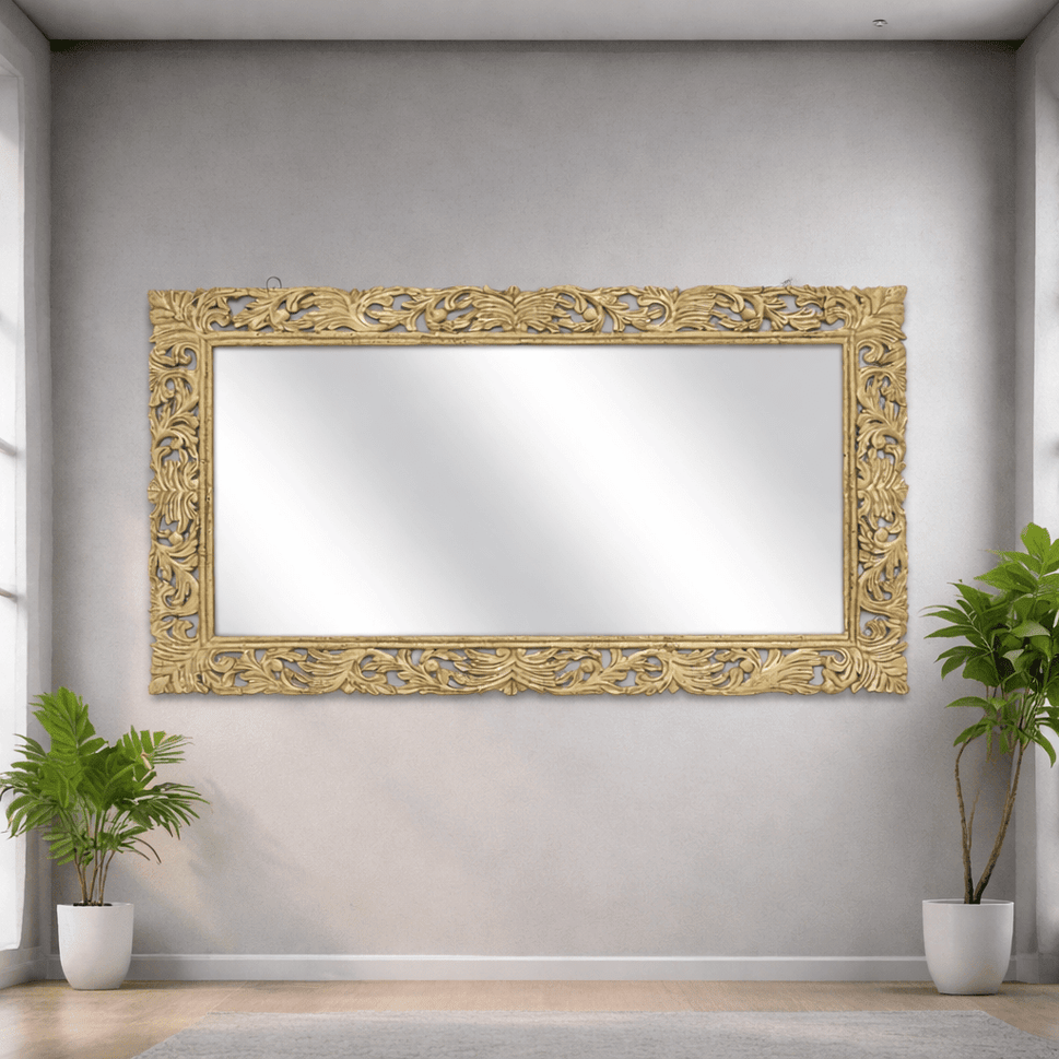Florina Leaner Solid Mango Wood Mirror Frame