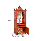 Switch Pooja cabinet with door in Dubai,Handicrafted pooja cabinet Sharjah,Pooja shelves Abu Dhabi,Pooja mandir wood for Home,wood Pooja Temple,Hand made temple,Vintage mandir, 3 image