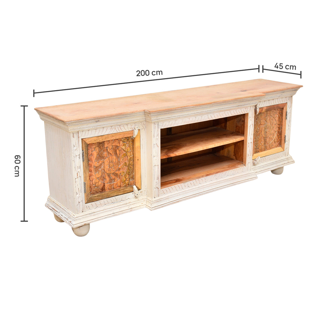 Modern Handmade TV Console Cabinet | Drawers & Shelf UAE | Dubai