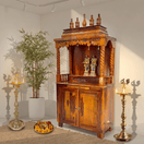 Switch Kerala Wooden Home Temple store near me,Wooden Pooja Mandir Kerala design near me,Kerala Style Pooja Mandapam in Dubai, 2 image