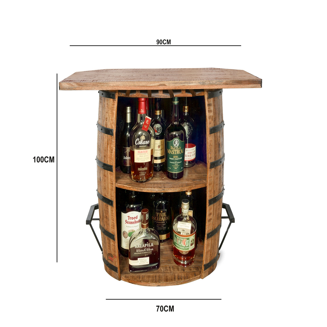 Home Wine Bar & Cocktail Cabinet | Solid Wood Furniture Nad Al Hamar ...