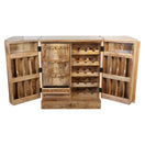 تبديل الصورة  Premium Wooden Bar Cabinet, Luxury Home Bar Furniture, Real Wood Bar Cabinet, Natural Wood Wine Cabinet, Hardwood Bar Storage Cabinet, Long Lasting Wooden Cabinet, Heavy Duty Wood Furniture, 3