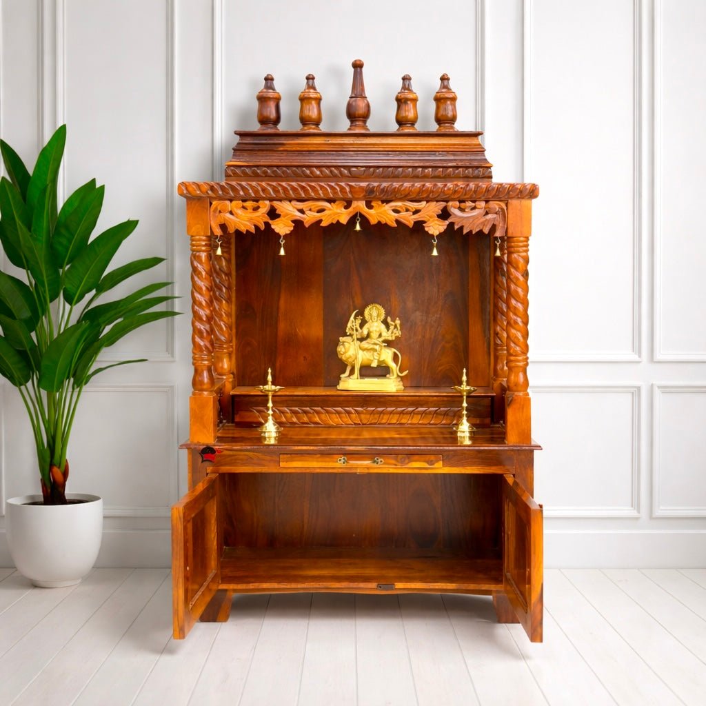 Royal heritage solid wood temple cabinet Dubai