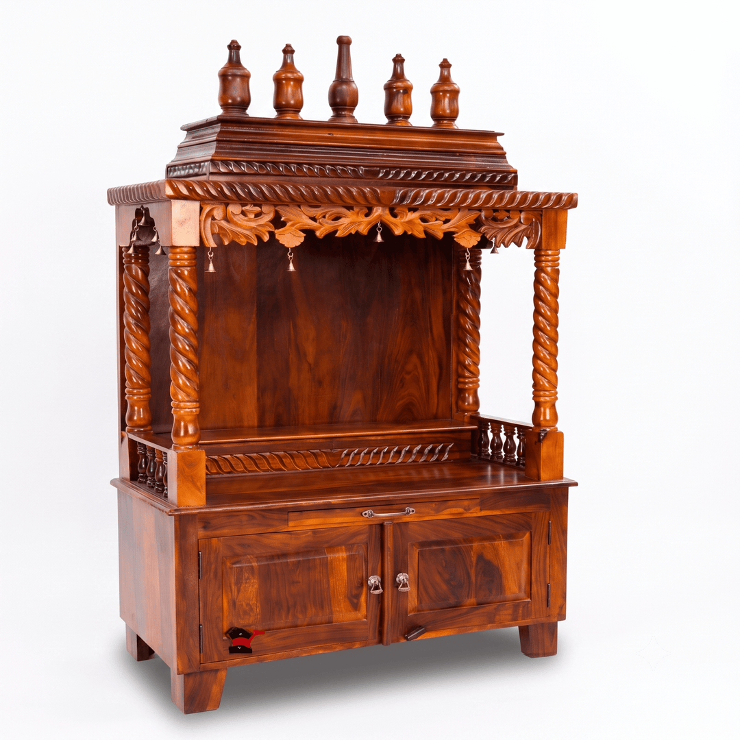 Royal heritage solid wood temple cabinet Dubai