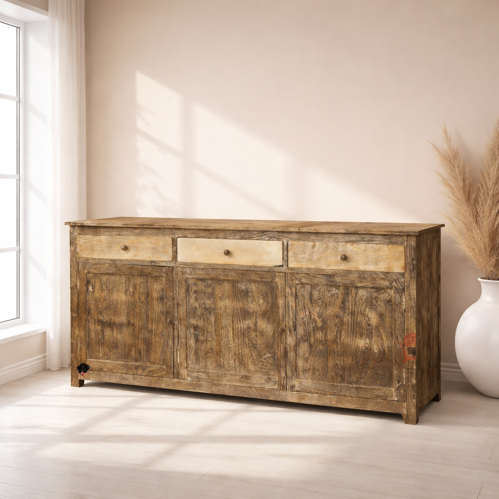  High-quality solid wood furniture Sharjah, Wooden buffet cabinet for UAE, Living room wooden storage UAE, Dining room wooden storage sideboard Abu Dhabi, 