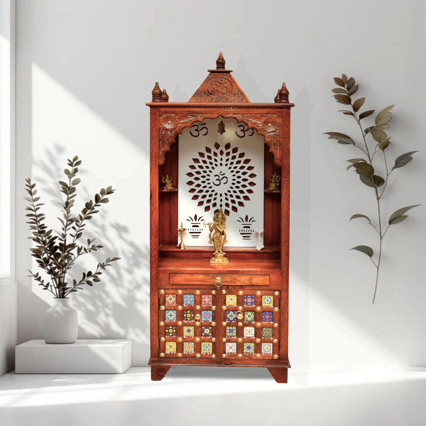 Brass Tile Work in Abu Dhabi,Pooja Room Temple In Sharjah,Wooden Worship Unit in Dubai,Pooja unit wood hand made in Dubai,Pooja mandpam wooden handicrafted in UAE,