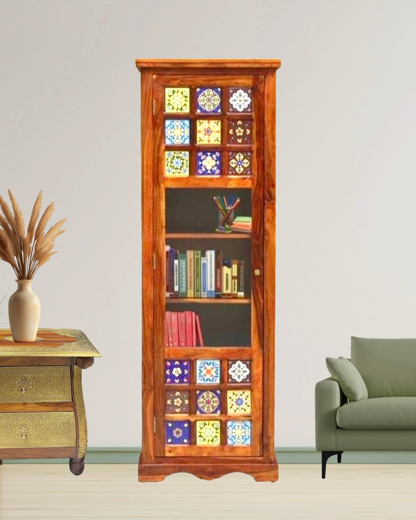 Book shelf and glass cabinet 46