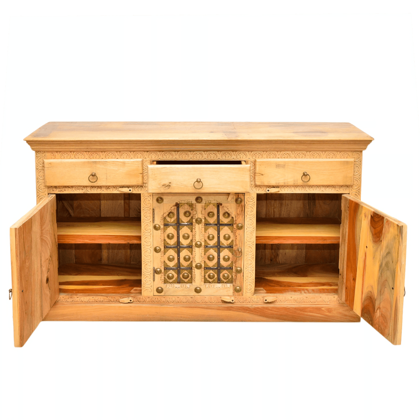 Luxe heritage Handmade Mango Wood Buffet Cabinet