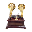 Switch Vintage gramophone with 2 speaker with brass fitted work 3 image