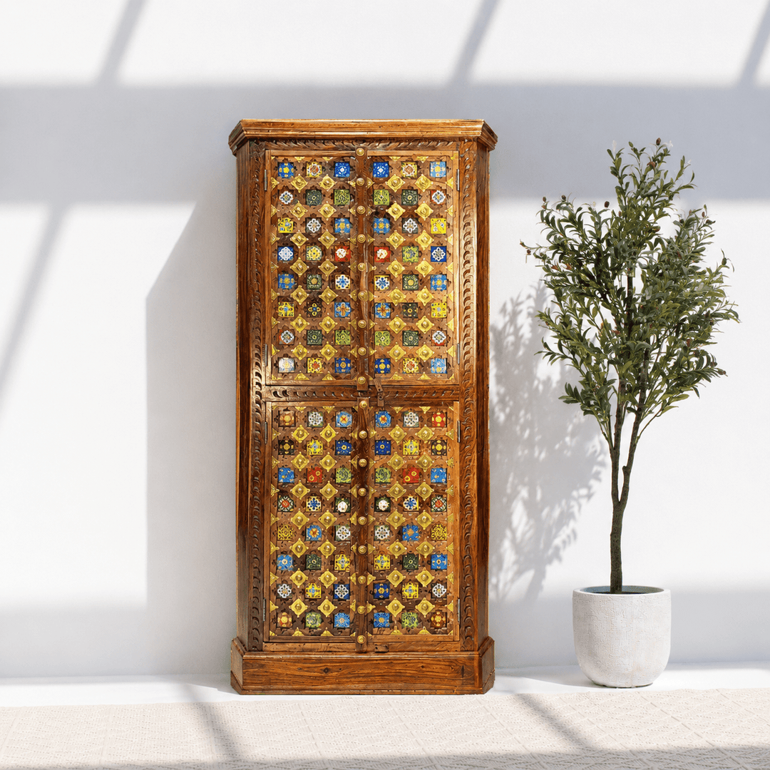 Classic Luxe Cupboard rose wood - Elegant Home Storage Unit