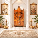 Switch wooden pooja mandir,UAE,Handicrafted temple Uae,wooden temples in Dubai,Solid wood temple store near me Dubai, 1 image