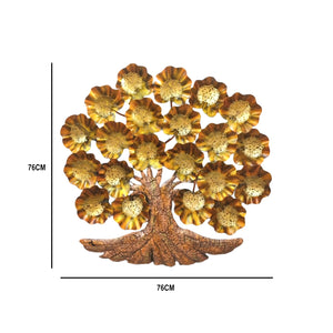 Decorative wall hanging maple tree with LED light