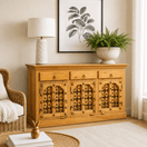 Switch Solid Wood Credenza Storage Unit, Handcrafted Hardwood Credenza, Natural Wood Office Credenza, Vintage Real Wood Credenza Cabinet, Antique Heritage Credenza Furniture, Stylish Credenza for Commercial Places, Luxury Credenza for Villas &amp; Apartments,  2 image