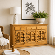 Luxe heritage Handmade Mango Wood Buffet Cabinet