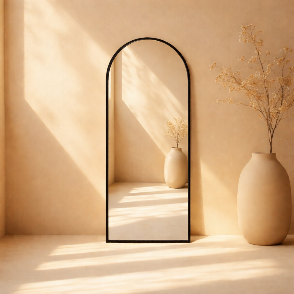 مرآة أرضية مقوسة بطول كامل للمنازل الفاخرة | الإمارات العربية المتحدة
